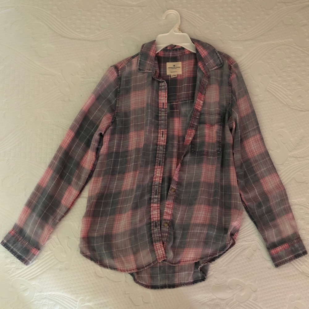 Plaid boyfriend fit flannel